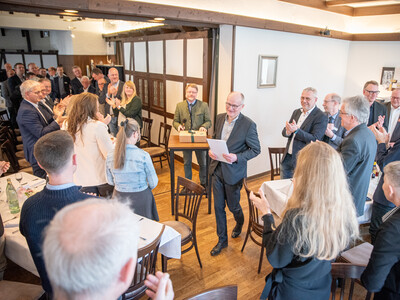 Verabschiedung des Osnabr&uuml;cker Bezirksstellenleiters Ludger Bernhold am 27.02.2026 in Bohmte.