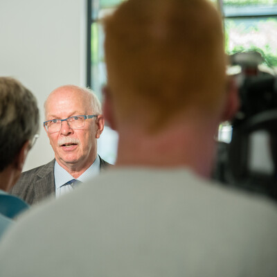 Pressekonferenz der Landesvertretung der Handwerkskammern Niedersachsen e.V. (LHN) und der Landwirtschaftskammer Niedersachsen (LWK) am 24.06.2024 in Hannover-Ahlem zu gemeinsamen Handlungsempfehlungen zur St&auml;rkung des l&auml;ndlichen Raumes.