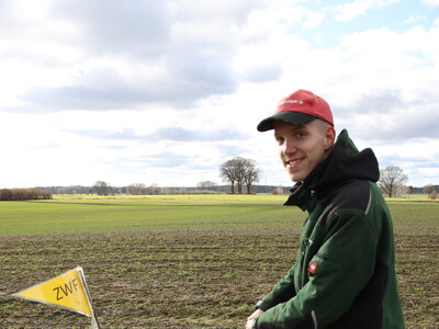 Beim Eingraben - © LWK Niedersachsen Beim Eingraben