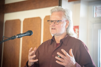 Klaus Anduschus (SK Verbundenergie AG) w&auml;hrend der 16. Biogastagung in Verden.