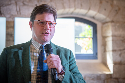 Karl-Friedrich Wolff von der Sahl (Concordia Versicherungen) Fach-Event &bdquo;Zwischen Acker und App &ndash; Digitalisierung Ihres Pflanzenbaus&ldquo; auf der Dom&auml;ne Schickelsheim (K&ouml;nigslutter/Kreis Helmstedt).