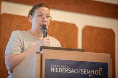 Kammer-Vizepr&auml;sidentin Dagmar Heyens auf der Tagung 'Emissionen aus der Tierhaltung' am 23.06.2026 in Verden.