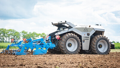 Autonome Kombination von Krone und Lemken beim Fach-Event &bdquo;Zwischen Acker und App &ndash; Digitalisierung Ihres Pflanzenbaus&ldquo; auf der Dom&auml;ne Schickelsheim (K&ouml;nigslutter/Kreis Helmstedt).