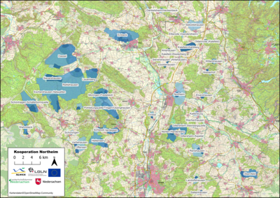 Karte Gewässerschutzkooperation Northeim
