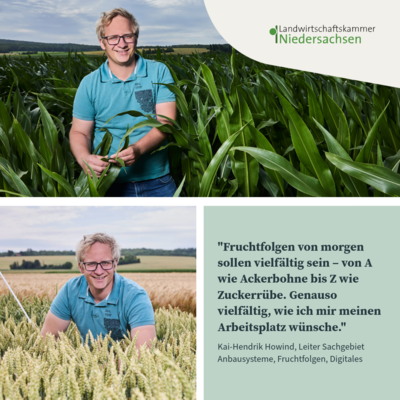 Kai-Hendrik Howind - Leiter Sachgebiet Anbausysteme, Fruchtfolgen, Digitales