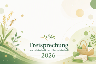 Die diesj&auml;hrige Freisprechung in der Land- und Hauswirtschaft findet am 11.09.2026 in Vennermoor statt.