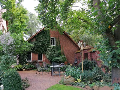 ländlicher privater Garten