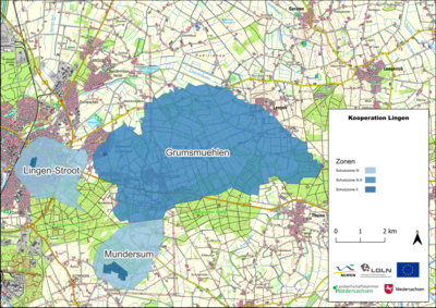 Karte Gewässerschutzkooperation Lingen