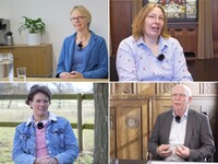 Im Interview (vlnr): Anne Dirksen, Dagmar Heyens, Felicitas Naundorf und Gerhard Schwetje im Interview anlässlich des Jahres der Frauen in der Landwirtschaft