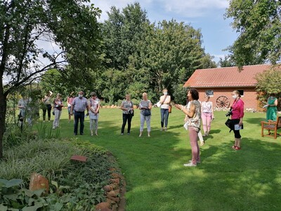 ländlicher privater Garten