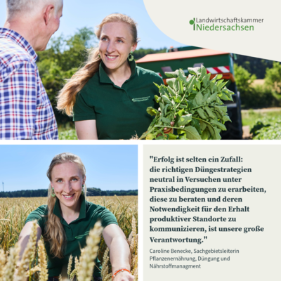 Caroline Benecke - Leiterin Sachgebiet Pflanzenernährung, Düngung und Nährstoffmanagement