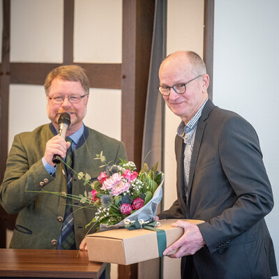 Verabschiedung des Osnabr&uuml;cker Bezirksstellenleiters Ludger Bernhold am 27.02.2026 in Bohmte.