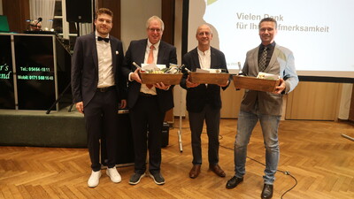 Die Referenten im Meisterkurs mit Jan Philipp Gr&ouml;ne: Franz-Josef Schoo, Dr. Georg Teepker und Gerd Hermeling