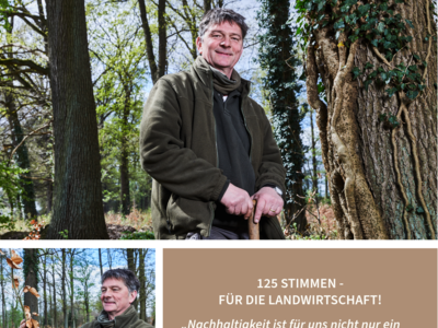 Carsten Fickendey Engels - Landwirt und Waldbesitzer - © Henning Stauch / bearbeitet von Sabrina Schultze-Clement / LWK Niedersachsen Carsten Fickendey Engels - Landwirt und Waldbesitzer