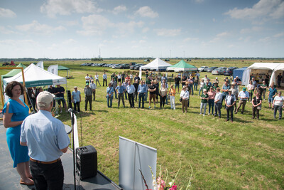 Grünlandfeldtag der Landwirtschaftskammer Niedersachsen und der Senatorin für Umwelt, Klima und Wissenschaft der Freien Hansestadt Bremen am 06.08.2024 auf Hof Bavendamm im Bremer Blockland.