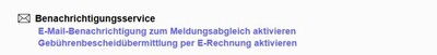 Meldeprogramm Benachrichtigungsservice - © Sonja Kornblum Meldeprogramm Benachrichtigungsservice