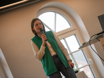 Maren Timmermann von der Deutschen Saatveredelung referierte zum Thema 'Züchterische Leistungen erkennen und nutzen'.