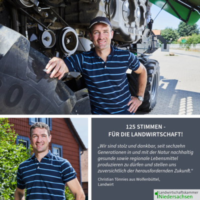Christian Tönnies - Landwirt - © Henning Stauch / Fotograf bearbeitet von Sabrina Schultze-Clement / LWK Niedersachsen Christian Tönnies - Landwirt
