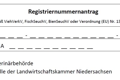 Neuer Registriernummernantrag - © Wolfgang Ehrecke Neuer Registriernummernantrag