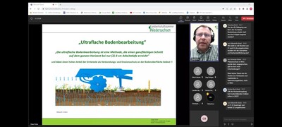 Claus Fricke erklärt die Vorteile der ultraflachen Bodenbearbeitung