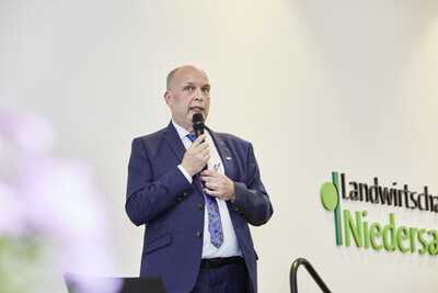 Kammer-Vizepr&auml;sident Manfred Tannen beim Festakt zum 125-j&auml;hrigen Bestehen der Landwirtschaftskammer Niedersachsen am 21.05.2024 in Hannover-Ahlem.