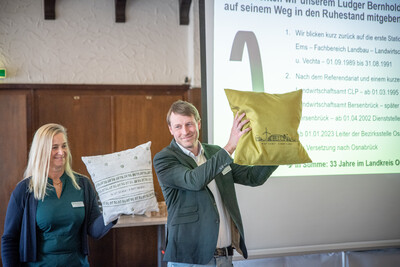 Verabschiedung des Osnabr&uuml;cker Bezirksstellenleiters Ludger Bernhold am 27.02.2026 in Bohmte.