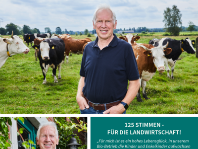 Friedhelm Matthes - Öko-Landwirt - © Henning Stauch / Fotograf bearbeitet von Sabrina Schultze-Clement / LWK Niedersachsen Friedhelm Matthes - Öko-Landwirt