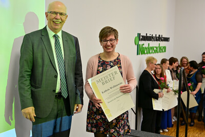 &Uuml;bergabe Meisterbriefe Hauswirtschaft 2025 in Hannover