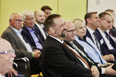 Landvolkpr&auml;sident Dr. Holger Hennies (M.) w&auml;hrend des Festakts zum 125-j&auml;hrigen Bestehen der Landwirtschaftskammer Niedersachsen am 21.05.2024 in Hannover-Ahlem.