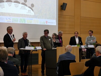 Podiumsdiskussion im Rahmen der Veranstaltung 'Landwirtschaft und Wasserschutz' am 13.03.2024 in Hannover