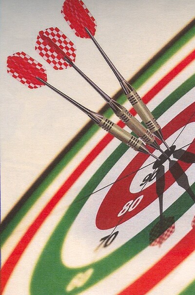 In`s Schwarze getroffen