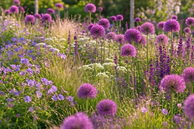 Staudenbeete mit Blumenzwiebeln gestalten - © Sabine Döbken / GartenIdeen und Gestaltung Staudenbeete mit Blumenzwiebeln gestalten