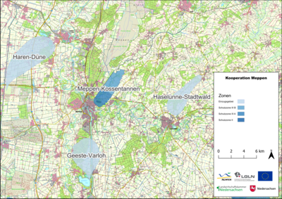 Karte Gewässerschutzkooperation Meppen