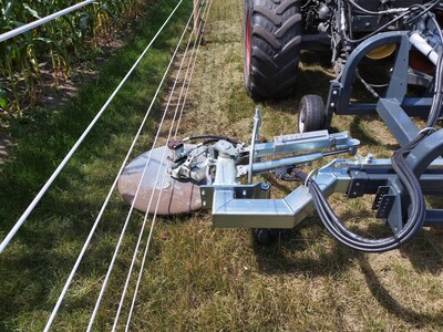 Unter Elektrozäunen muss der Grasaufwuchs reguliert werden. - © Elke Steinbach Unter Elektrozäunen muss der Grasaufwuchs reguliert werden.