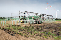 Aktuelle Technik für Transport und Ausbringen von Wirtschaftsdüngern im praktischen Feldeinsatz beobachteten rund 1.200 Besucherinnen und Besucher bei der Maschinenvorführung am 06.09.2018 in Nortrup (Osnabrück).