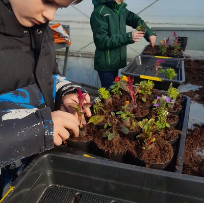 Zukunftstag 2025 im Gartenbau - © Christine Hahne Zukunftstag 2025 im Gartenbau